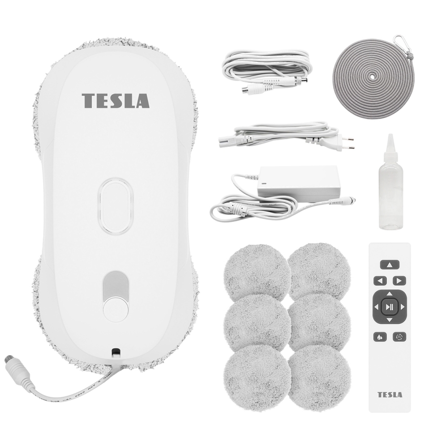 TESLA Electronics RoboStar - Fönstertvätt med vattenspray, 72 W/230 V/500 mAh + fjärrkontroll