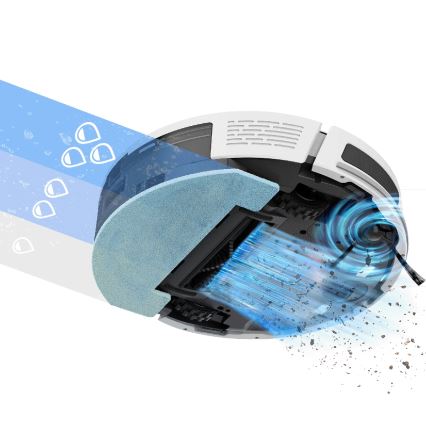 TESLA Electronics RoboStar - Intelligent robotdammsugare 2-i-1 3200 mAh Wi-Fi vit