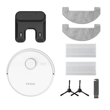 TESLA Electronics RoboStar - Intelligent robotdammsugare 2-i-1 3200 mAh Wi-Fi vit