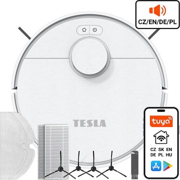 TESLA Electronics RoboStar - Smart robotdammsugare 2-i-1 2550 mAh Wi-Fi vit