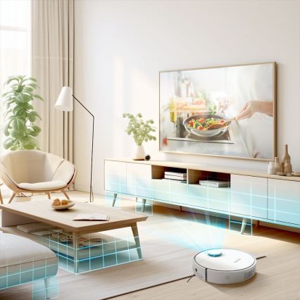 TESLA Electronics RoboStar - Smart robotdammsugare 2-i-1 2550 mAh Wi-Fi vit