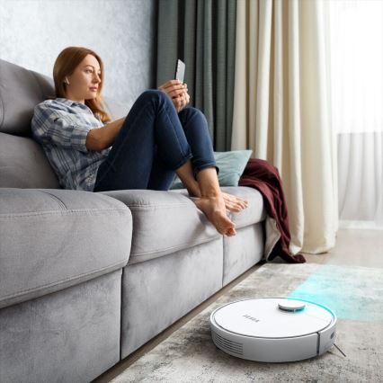 TESLA Electronics RoboStar - Smart robotdammsugare 2-i-1 2550 mAh Wi-Fi vit