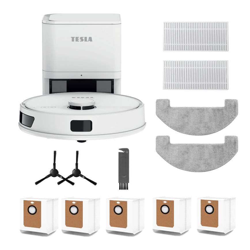 TESLA Electronics RoboStar - Smart robotdammsugare 3-i-1 3200 mAh Wi-Fi vit