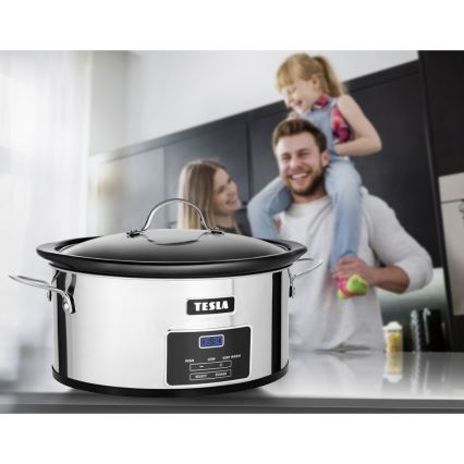 TESLA Electronics SlowCook - Långkokare 5,6 l 250W/230V