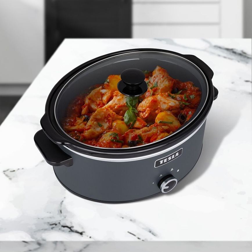 TESLA Electronics SlowCook - Långkokare 6,5 l 270W/230V