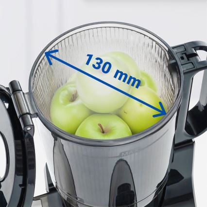 TESLA Electronics SlowJuicer Deluxe - Låghastighets kuicer 250W/230V rostfri/svart