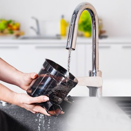 TESLA Electronics SlowJuicer Deluxe - Låghastighets kuicer 250W/230V rostfri/svart