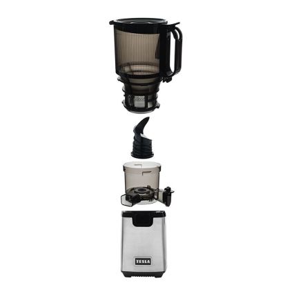 TESLA Electronics SlowJuicer Deluxe - Låghastighets kuicer 250W/230V rostfri/svart