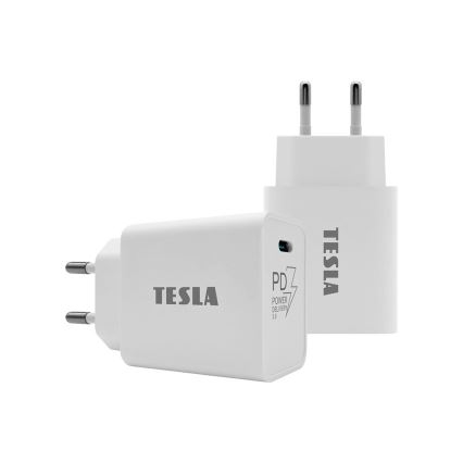 TESLA Electronics - Snabbladdningsadapter Power Delivery 20W vit