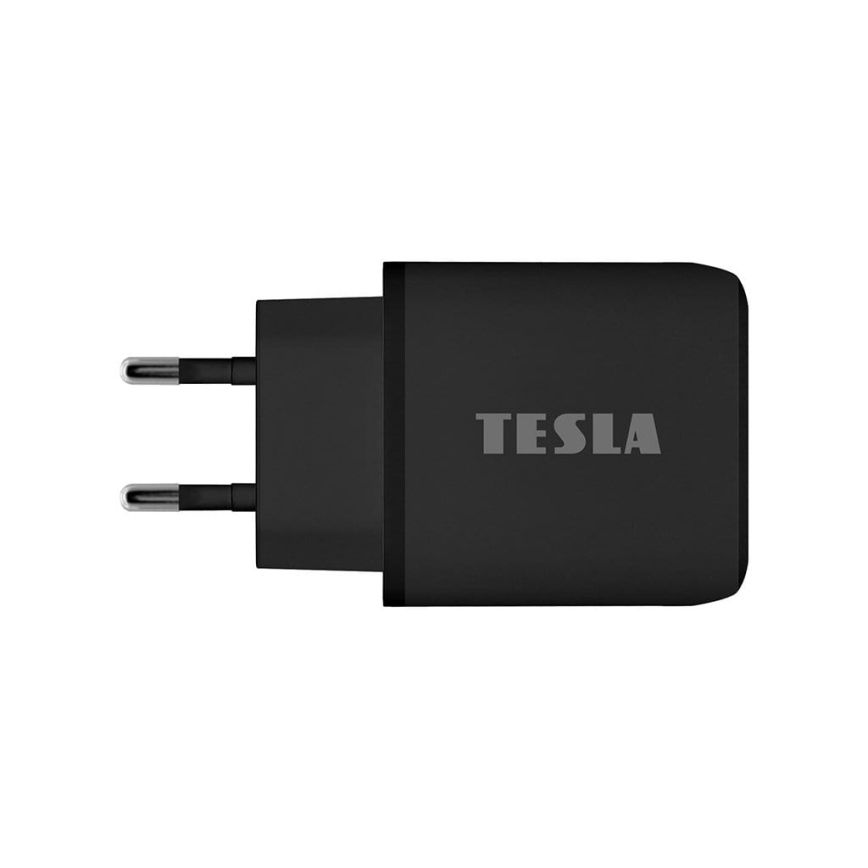 TESLA Electronics - Snabbladdningsadapter Power Delivery 25W svart