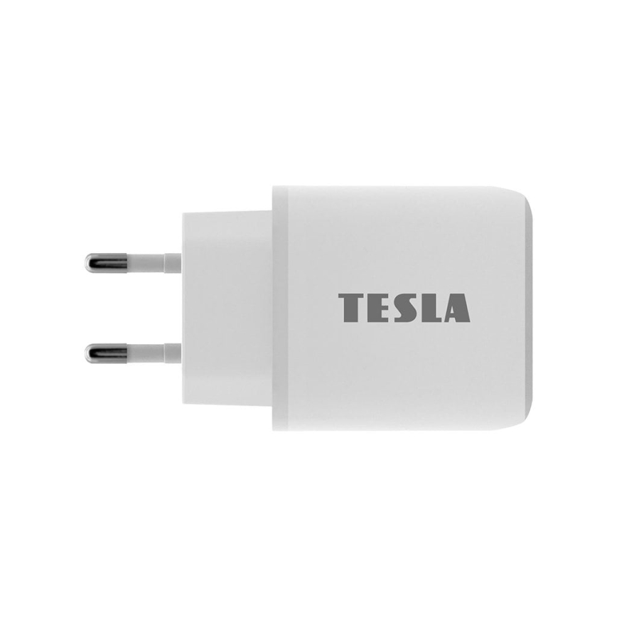 TESLA Electronics - Snabbladdningsadapter Power Delivery 25W vit