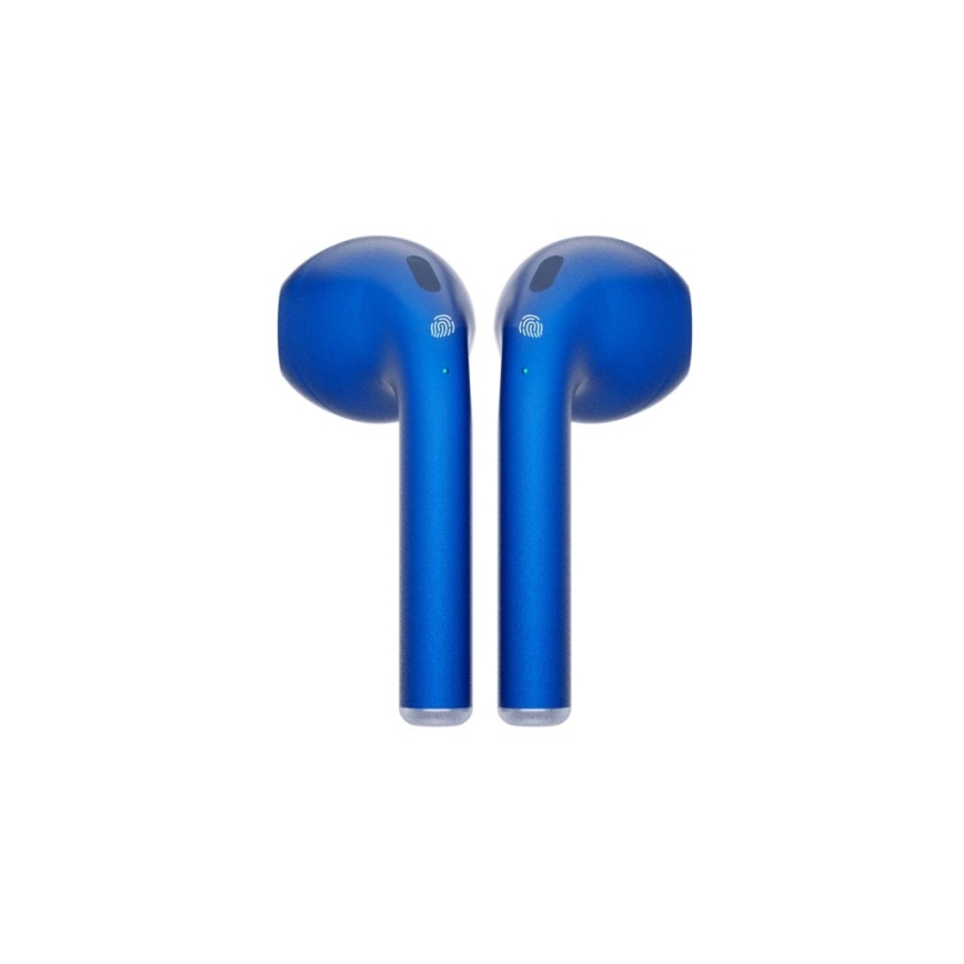 TESLA Electronics - Trådlösa hörlurar 300 mAh + 2x 25 mAh IPX4 blå