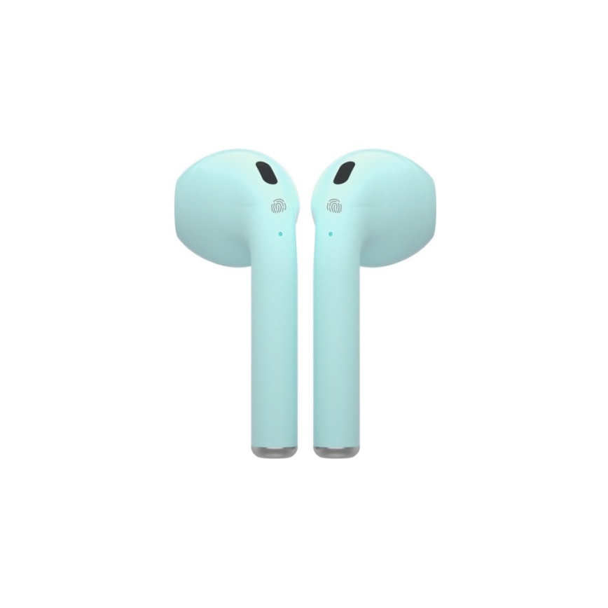 TESLA Electronics - Trådlösa hörlurar 300 mAh + 2x 25 mAh IPX4 turkos