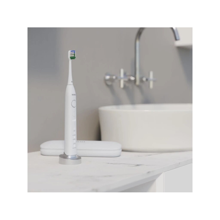 TESLA Smart - SET med 4 reservhuvuden för sonisk tandborste TS400 vit