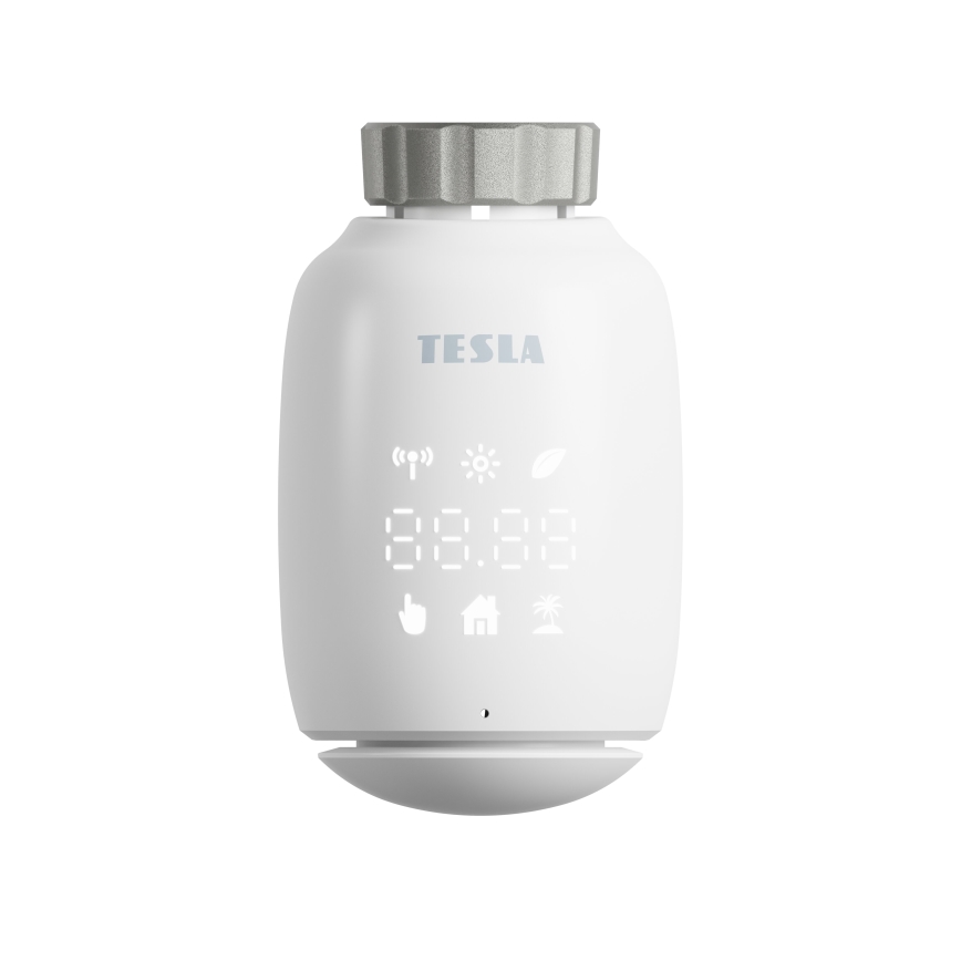 TESLA Smart - SET med 3x smart trådlös termostatventil 2xAA + smart Zigbee Wi-Fi gateway Hub