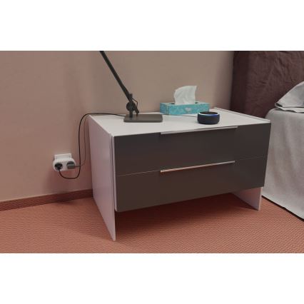 TESLA Smart - Smart dubbeluttag 3690W/230V/16A Wi-Fi Tuya