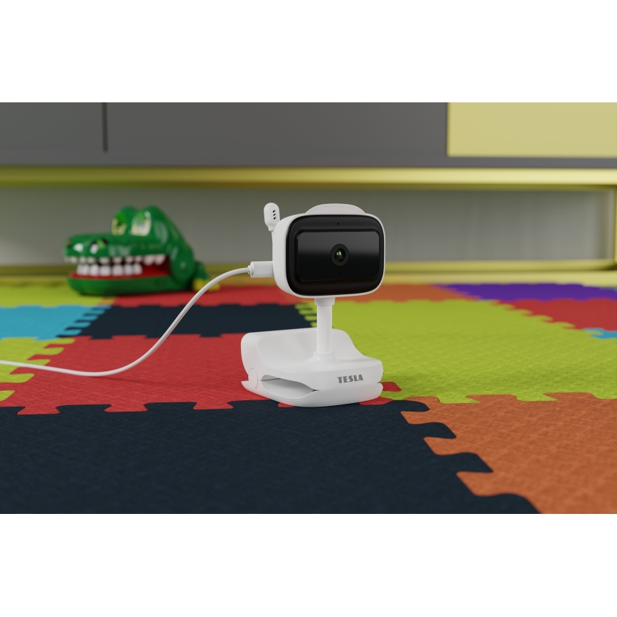 TESLA Smart - Smart Wi-Fi barnvakt med laddningsfunktion