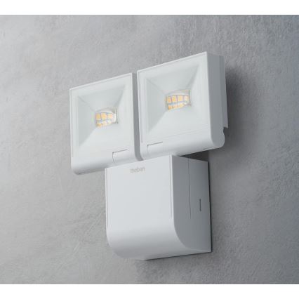 theben - LED-väggstrålkastare 2xLED/10W/230V vit IP55