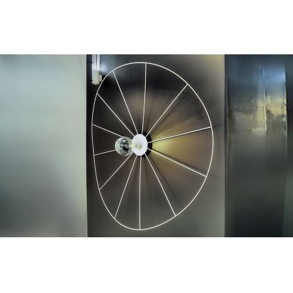 Thoro TH.015 - Ljuskrona ESKOLA 1xE27/60W/230V svart