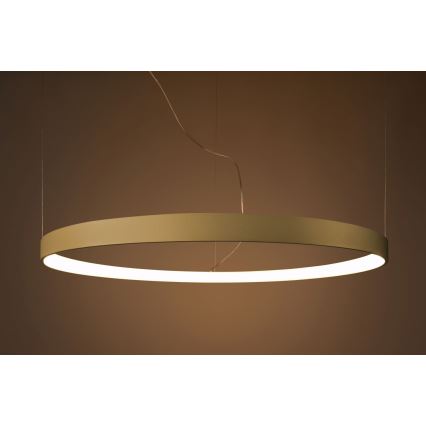 Thoro TH.174 - LED ljuskrona med textilsladd RIO LED/50W/230V CRI 90 3000K diameter 78 cm guld