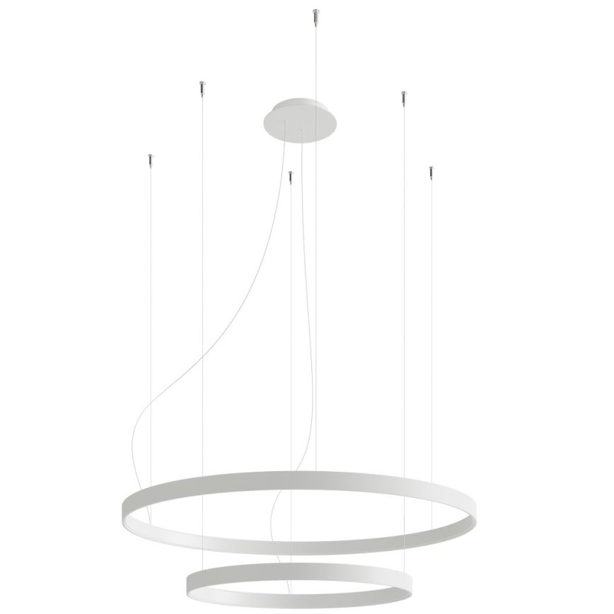 Thoro TH.176 - LED ljuskrona med textilsladd RIO LED/80W/230V CRI 90 3000K vit