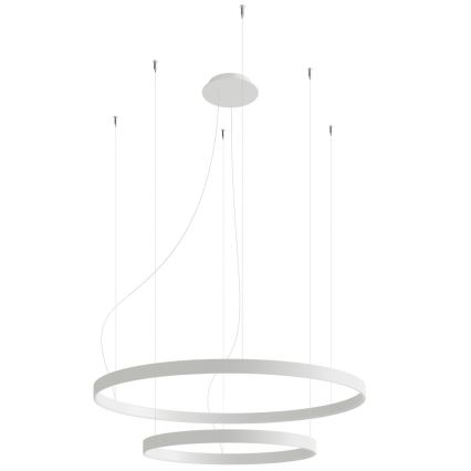 Thoro TH.178 - LED ljuskrona med textilsladd RIO LED/80W/230V CRI 95 4000K vit