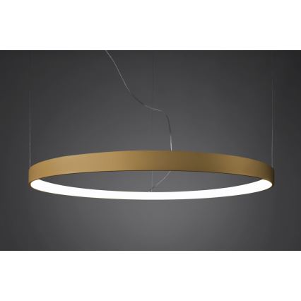 Thoro TH.181 - LED  Ljuskrona med textilsladd RIO LED /50W/230V CRI 95 4000K diameter 78 cm guld