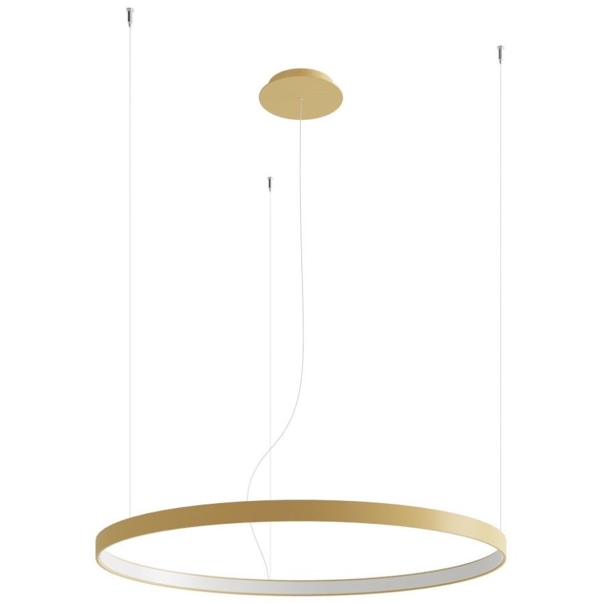 Thoro TH.181 - LED  Ljuskrona med textilsladd RIO LED /50W/230V CRI 95 4000K diameter 78 cm guld