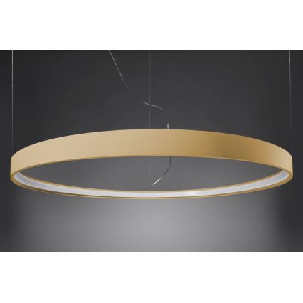 Thoro TH.216 - LED ljuskrona med textilsladd RIO LED/30W/230V CRI 90 3000K diameter 55 cm guld