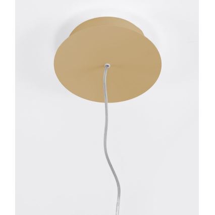 Thoro TH.216 - LED ljuskrona med textilsladd RIO LED/30W/230V CRI 90 3000K diameter 55 cm guld