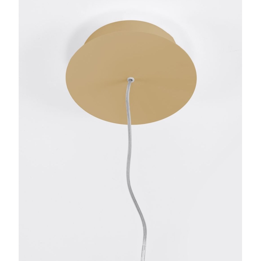 Thoro TH.216 - LED ljuskrona med textilsladd RIO LED/30W/230V CRI 90 3000K diameter 55 cm guld