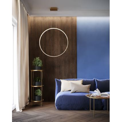 Thoro TH.220 - LED ljuskrona med textilsladd RIO LED/30W/230V CRI 90 3000K diameter 55 cm guld