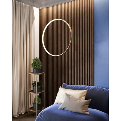 Thoro TH.220 - LED ljuskrona med textilsladd RIO LED/30W/230V CRI 90 3000K diameter 55 cm guld