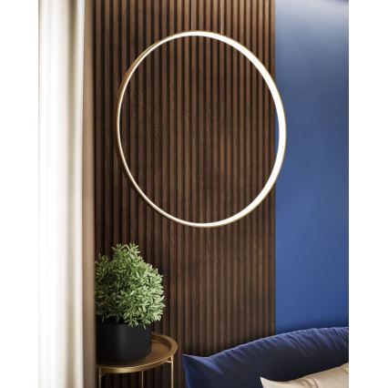 Thoro TH.220 - LED ljuskrona med textilsladd RIO LED/30W/230V CRI 90 3000K diameter 55 cm guld