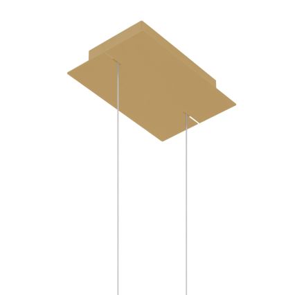 Thoro TH.220 - LED ljuskrona med textilsladd RIO LED/30W/230V CRI 90 3000K diameter 55 cm guld