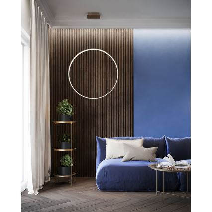 Thoro TH.221 - LED ljuskrona med textilsladd RIO LED/30W/230V CRI 95 4000K diameter 55 cm guld