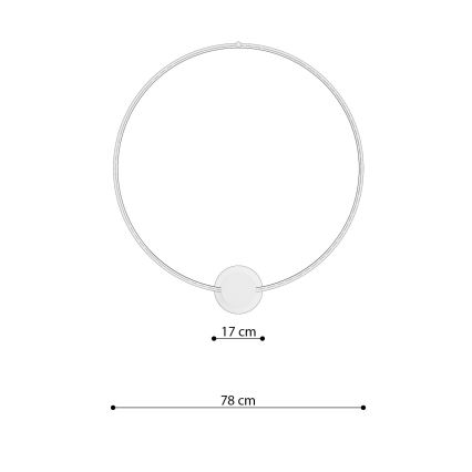 Thoro TH.252 - LED taklampa RIO LED/50W/230V CRI 90 3000K diameter 78 cm guld