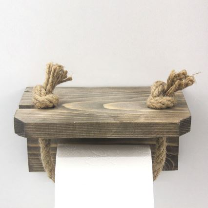 Toalettpappershållare 10x17 cm gran