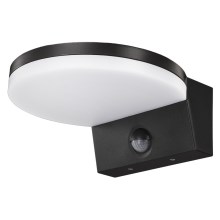 Top Belysning - LED Utomhus vägglampa med sensor NOVARA LED/15W/230V IP65 svart