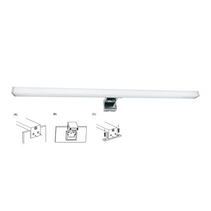 Top Light - Badrumsspegel med LED-belysning OREGON LED/9W/230V 60 cm IP44