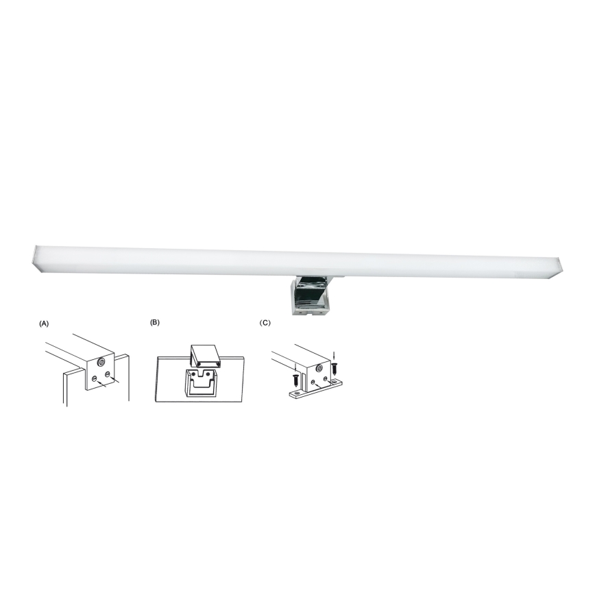 Top Light - Badrumsspegel med LED-belysning OREGON LED/9W/230V 60 cm IP44