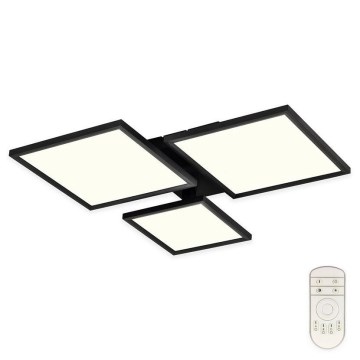 Top Light - Dimbar LED ytmonterad ljuskrona MERKUR LED/50W/230V 3000-6500K svart + fjärrkontroll