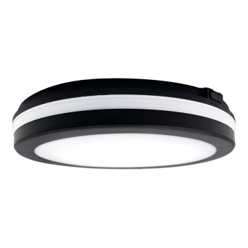 Top Light - LED badrumslampa COMET LED/15W/230V 3000/4000/6500K IP54 diameter 20 cm svart