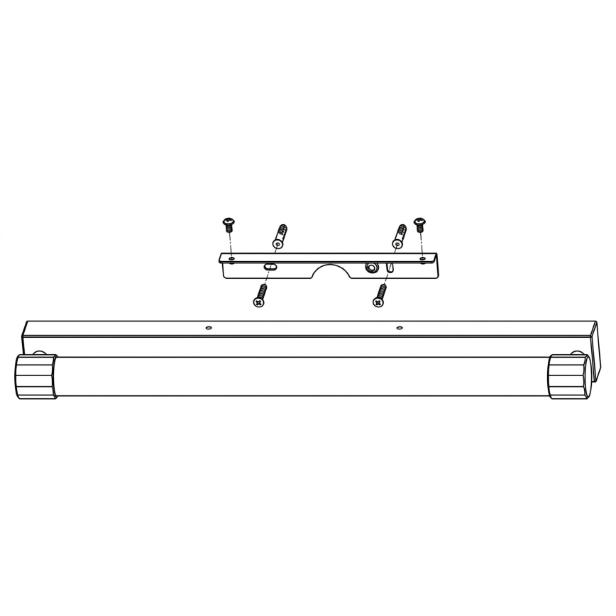 Top Light - LED-belysning för badrumsspegel TURIA LED/12W/230V 3000/4000/6500K IP44 60 cm polerad krom
