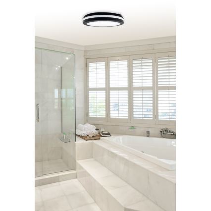 Top Light - LED badrumstaklampa COMET LED/40W/230V 3000/4000/6500K IP54 svart Ø 40 cm