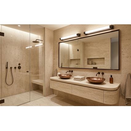 Top Light - LED-belysning för badrumsspegel TURIA LED/8W/230V 3000/4000/6500K IP44 40 cm svart