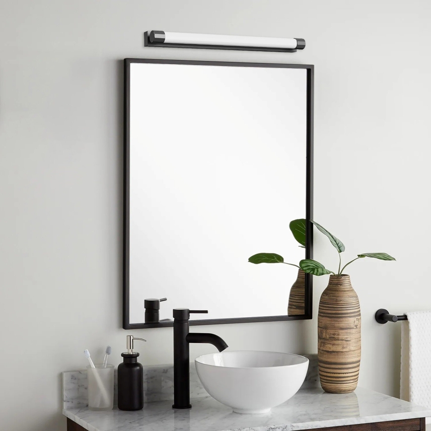 Top Light - LED-belysning för badrumsspegel TURIA LED/8W/230V 3000/4000/6500K IP44 40 cm svart
