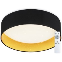 Top Light - LED Dimbar taklampa IVONA 40C +Fjärrkontrol LED/24W/230V + fjärrkontroll svart