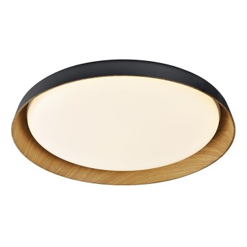 Top Light - LED Dimbar taklampa SATELLITE LED/48W/230V 3000-6500K diameter 53 cm svart/brun + fjärrkontroll