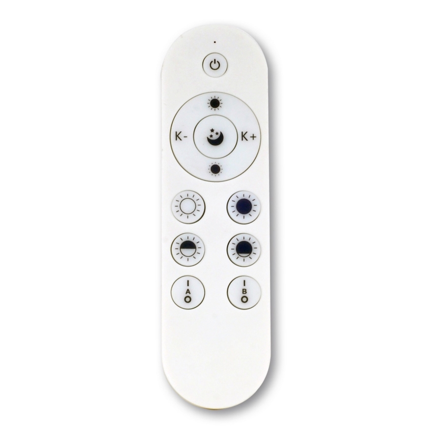 Top Light - LED ljusreglerad ljuskrona på textilsladd APOLO LED/45W/230V vit + fjärrkontroll